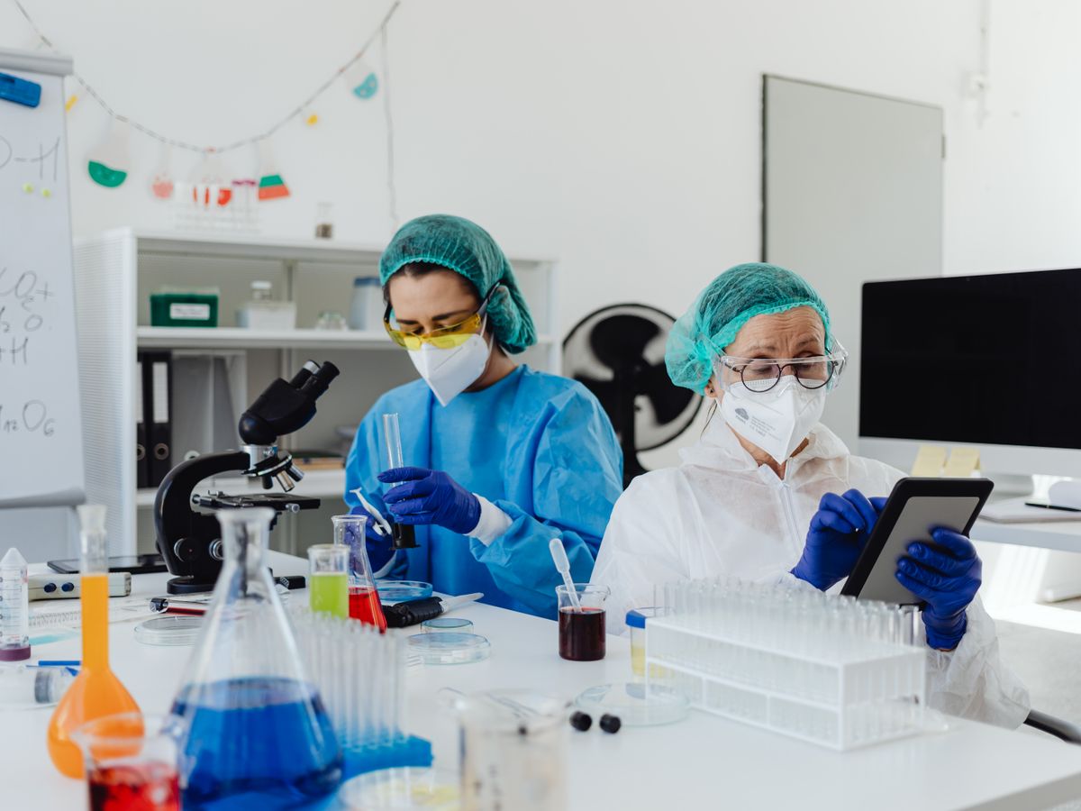 Clinical research team at work